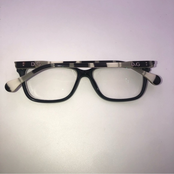 dolce & Gabbana DD 1238 2760 Black Full Rim Frames 54 15 140 Green Beige Arms - Picture 2 of 7
